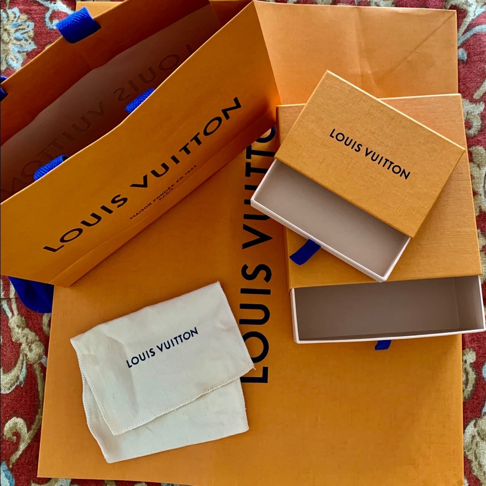 Louis Vuitton Orange and Blue Packaging Set